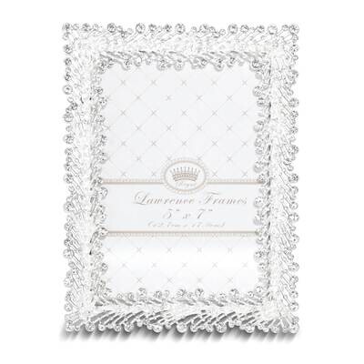 Jasmond Silver-tone Crystal 5 x 7 Inch Photo Picture Frame GM25406, MPN: GM25406, 751148077095