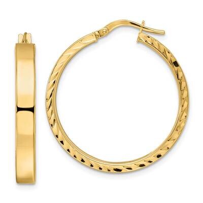 Hoop Earrings 14k Gold Polished TF1998, MPN: TF1998, 883957985763
