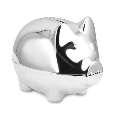 Silver-tone Finish Piggy Bank GM21001, MPN: GM21001,