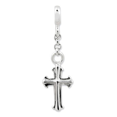 Cross 1/2 inch Dangle Enhancer Sterling Silver QN152, MPN: QN152, 883957580623