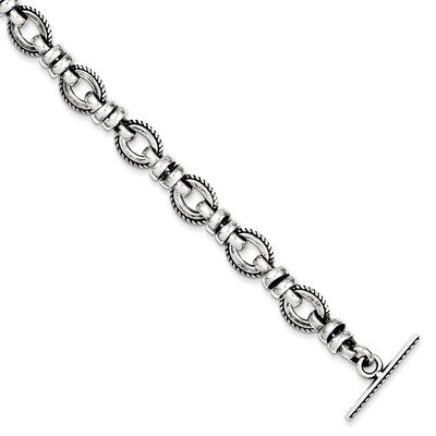 7.5 Inch Fancy Link Bracelet Antiqued Sterling Silver QG1612-7.5, MPN: QG1612-7.5, 191101294419