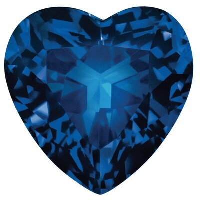 Sapphire Blue 3Mm Heart Faceted Gemstone SA-0300-HTF-BL-A, MPN: SA-0300-HTF-BL-A,