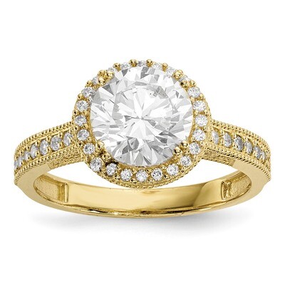 CZ Ring 10k Polished Gold 10YC391, MPN: 10YC391, 883957605739