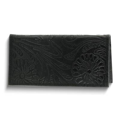 Black Embossed Floral Pattern Rodeo Wallet GM25079BLK, MPN: GM25079BLK, 892925172814