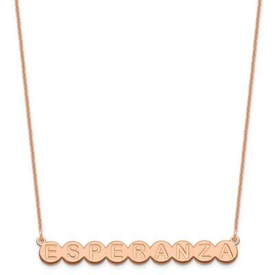 9 Letter Bubble Necklace 14k Rose Gold XNA1317R, MPN: XNA1317R,