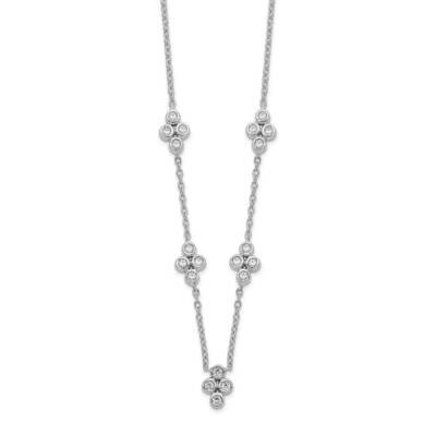 5-Station Diamond 18In Necklace 14k White Gold PM8564-025-WA, MPN: PM8564-025-WA, 883957763811