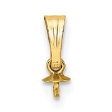 3.0mm Cup &amp; Twist Peg Drop with Bail Pendant Gold Filled GF4968, MPN: GF4968,