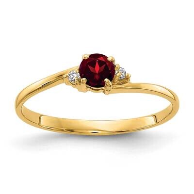 4mm Garnet A Diamond Ring 14k Gold Y4712GA/A, MPN: Y4712GA_AA, 883957595290