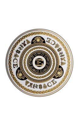 Versace Virtus Alphabet E Service Plate 13 Inch, MPN: 19335-403735-10263, 790955173477