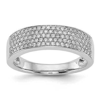 Micro Pave Diamond Band 14k White Gold RM3245B-054-WAA, MPN: RM3245B-054-WAA,