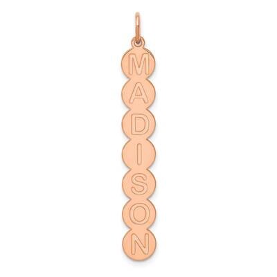 7 Letter Bubble Pendant 14k Rose Gold XNA1328R, MPN: XNA1328R,