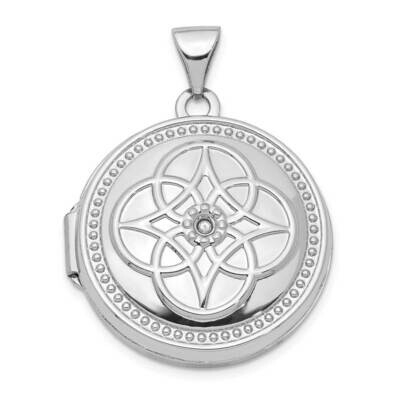 22mm Diamond Locket Pendant 14k White Gold XL742, MPN: XL742, 886774040936