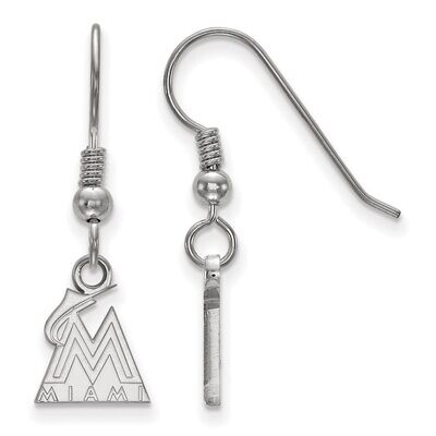 Miami Marlins Extra Small Dangle Earring Wire Sterling Silver SS005MIN, MPN: SS005MIN, 886774624518