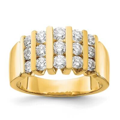 2Ctw Si1/Si2 G H I Diamondband Rd 6-.103Ct, 6-.14Ct, 3-.18Ct 14k Gold Lab Grown Diamond RM7486-200-…