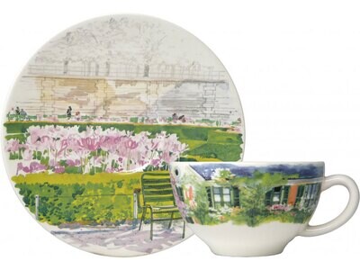 Gien Paris A Giverny Breakfast Cups &amp; Saucers 17382PTA01, MPN: 17382PTA01, 840769086255