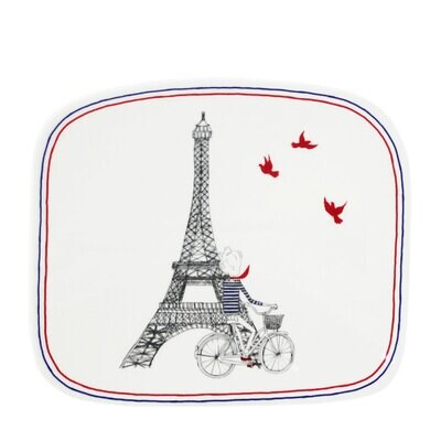 Gien Ca C Est Paris Organic Square Plate Small 1826CCNP83, MPN: 1826CCNP83, 840769013466