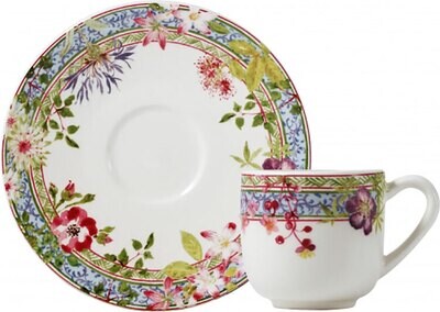 Gien Millefleurs Espresso Cups &amp; Saucers 16432PTM01, MPN: 16432PTM01, 840769090115
