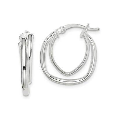 Hoop Earrings Sterling Silver Polished QE14103, MPN: QE14103, 883957939681