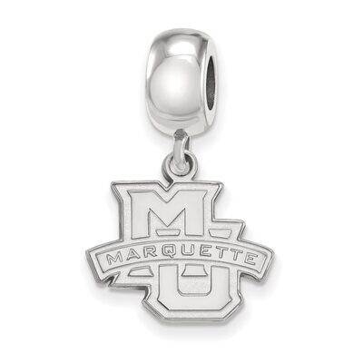 Marquette University Bead Charm Small Dangle Sterling Silver SS013MAR, MPN: SS013MAR, 886774689098