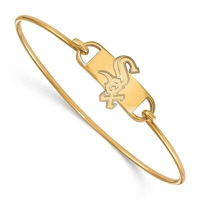 MLB Chicago White Sox Small Center Wire Bangle Gold-Plated on Sterling Silver GP010WHI-7, MPN: GP01…
