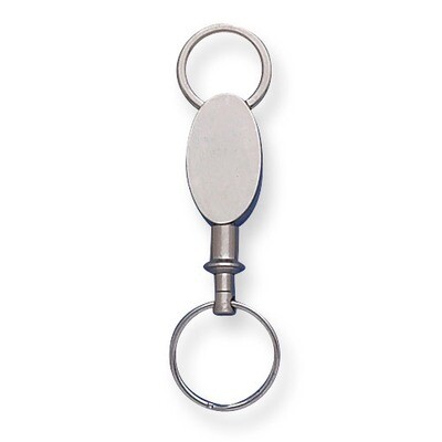 Silver-tone Valet Key Ring GM4937, MPN: GM4937, 788089029364