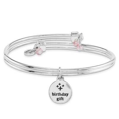 Silver-tone Trinky Things Birthday Box of Bling Bangle Bracelet Card GM16073, MPN: GM16073, 8536910…