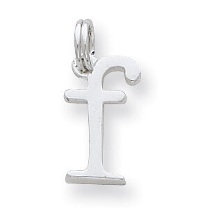 F Charm Sterling Silver QC5079F