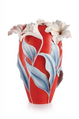 Franz Porcelain Peace And Purity Lily Large Vase Limited Edition 2000 FZ02946, MPN: FZ02946,