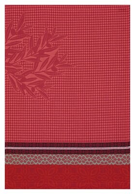 Le Jacquard Alpilles Red Hand Towel 21x15 Set of 4, MPN: 25310, 3660269253103