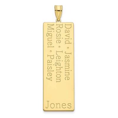 6 Name Family Pendant 10k Gold 10XNA1280Y, MPN: 10XNA1280Y,