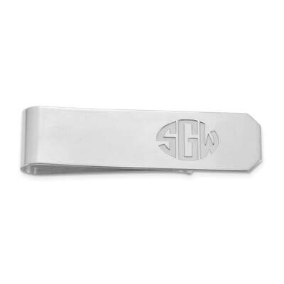 Recessed Letters Monogram Money Clip Sterling Silver Rhodium-plated XNA1366SS, MPN: XNA1366SS, 1911…