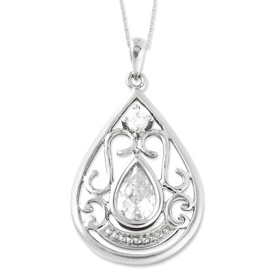 In Loving Memory 18 Inch Necklace Sterling Silver with Diamonds QSX529, MPN: QSX529, 886774195445