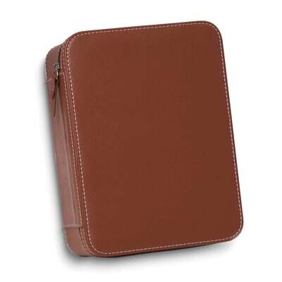 Brown Leather Four Watch and Accessory Case GM24102BR, MPN: GM24102BR, 797140527381
