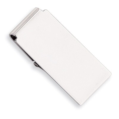 Kelly Waters Hinged Money Clip Rhodium-plated Polished GL8773, MPN: GL8773, 191101076343