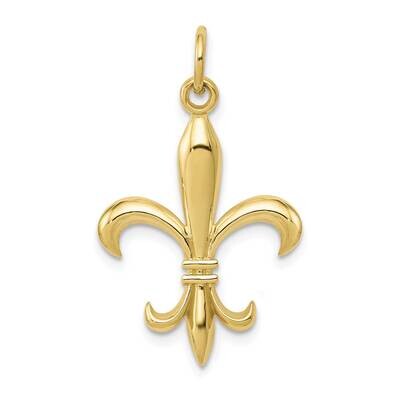 Hollow Fleur De Lis Charm Metal Mold 10k Gold 10A0310, MPN: 10A0310,