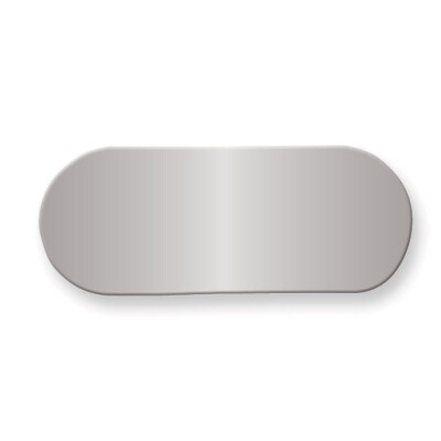 3/4 x 1 7/8 Polished Aluminum Plates-Sets of 6  GL9791-PA, MPN: GL9791-PA,