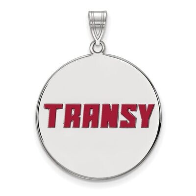 Transylvania University XLarge Enamel Disc Pendant Sterling Silver SS003TRU, MPN: SS003TRU, 8867747…