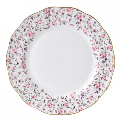 Royal Albert Rose Confetti Vintage Dinner Plate 10.6 Inch, MPN: ROSCON25812, 652383735965