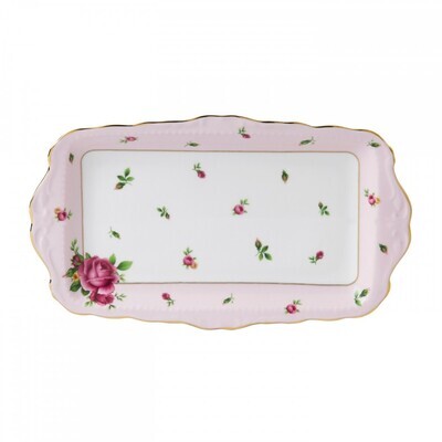 Royal Albert New Country Roses Pink Vintage Sandwich Tray, MPN: NCRPNK26137, 652383739390