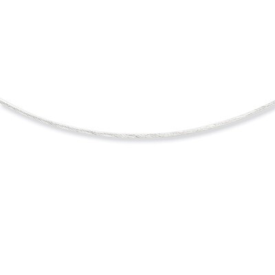 18 Inch 1mm Twisted Neckwire Sterling Silver QH1163-18, MPN: QH1163-18, 883957951782