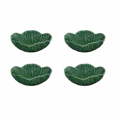 Bordallo Pinheiro Pinheiro Cabbage Bowl 15 Green set of 4 65021610, MPN: 65021610,