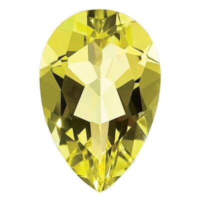 Lemon Quartz 7X5mm Pear AA Quality Gemstone LQ-0705-PSF-AA, MPN: LQ-0705-PSF-AA,
