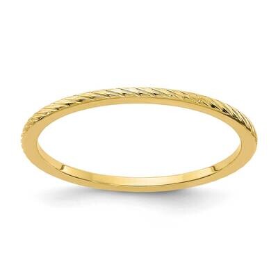 1.2mm Twisted Wire Pattern Stackable Band 14k Gold STK22-120Y, MPN: STK22-120Y, 191101669927