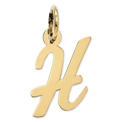 Initial H Charm 14k Gold Small Script YC658H, MPN: YC658H, 886774073279