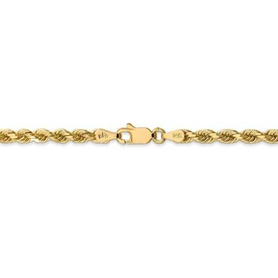 26 Inch 3.5mm Diamond-cut Rope with Lobster Clasp Chain 14k Yellow Gold 025L-26, MPN: 025L-26, 8867…
