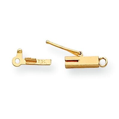 Replacement Tongue for Rectangle Barrel Clasp 14k Yellow Gold YG1821X, MPN: YG1821X,