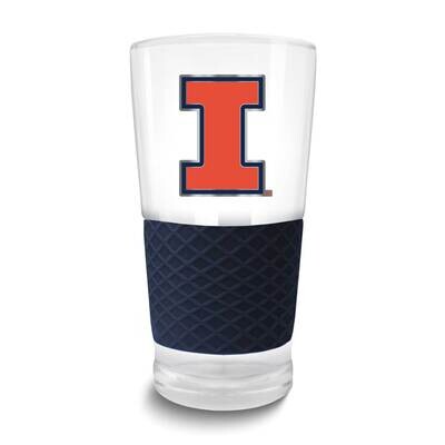 Collegiate Univeristy of Illinois Score Pint Glass GM26126-UIL, MPN: GM26126-UIL, 737538177453