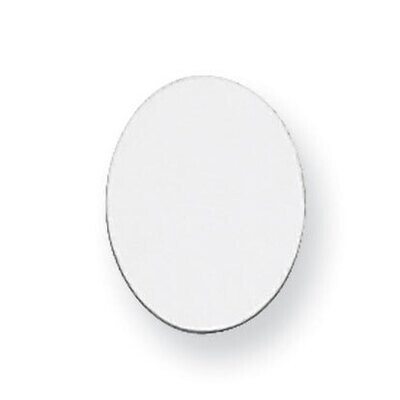 Oval Stamping Sterling Silver Rhodium-plated SS1081, MPN: SS1081,