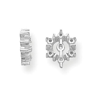 Diamond Earring Jacket Component 14k White Gold WG923, MPN: WG923,