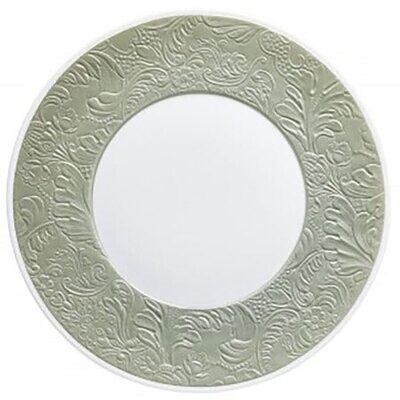 Raynaud Italian Renaissance Flat Plate With Engraved Rim Celadon 0812-46-113024, MPN: 0812-46-11302…
